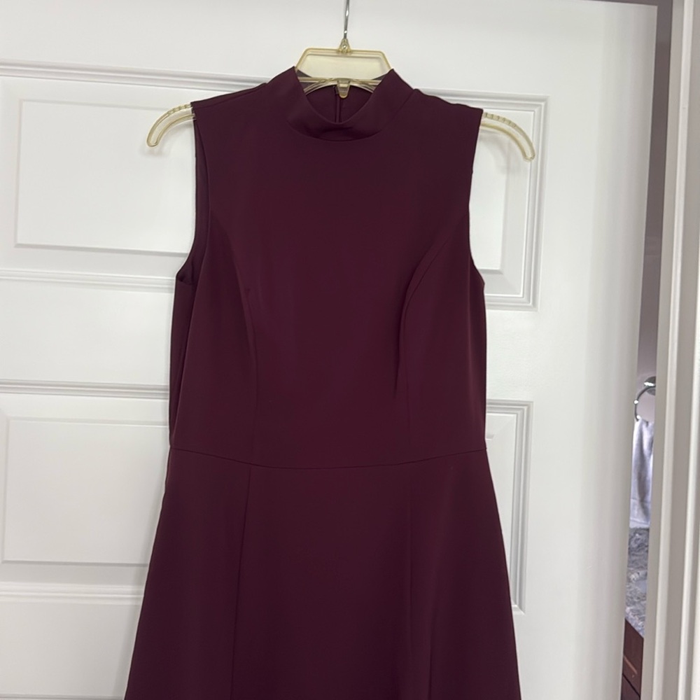 White House Black Market Red Midi Dress